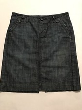 GAP 1969 Limited Edition Size 6 Dark Wash Blue Denim Pencil Skirt 32 X 19 D003F