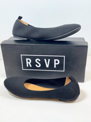 RSVP BELEN Women's Flats ballet black sandals US 7.5