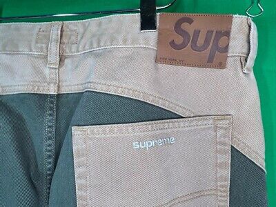 Buy Supreme 2-Tone Paneled Jean 'Black' - FW22P51 BLACK