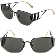 CHRISTIAN DIOR MONTAIGNE Black 30Montaigne B3U Rimless Sunglasses CD40146U