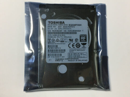 Toshiba MQ02ABF050H 500 GB SSHD SATA 2,5 pollici unità ibrida a stato solido 8 GB NAND - Foto 1 di 4