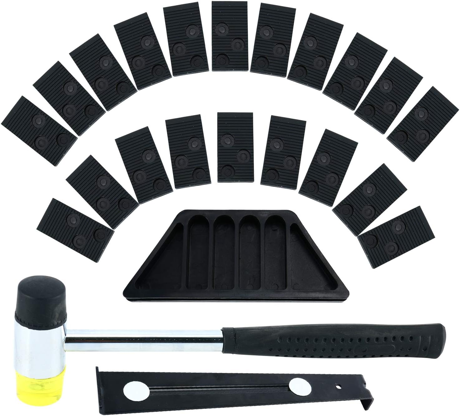 Laminate Flooring Installation Kit with Tapping Block Pull Bar Mallet for Easy DIY Setup-image