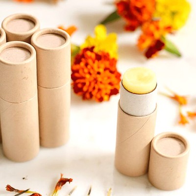 5pcslot Kraft Paper Push Up Biologisch abbaubar kosmetische Lippenrohre 
