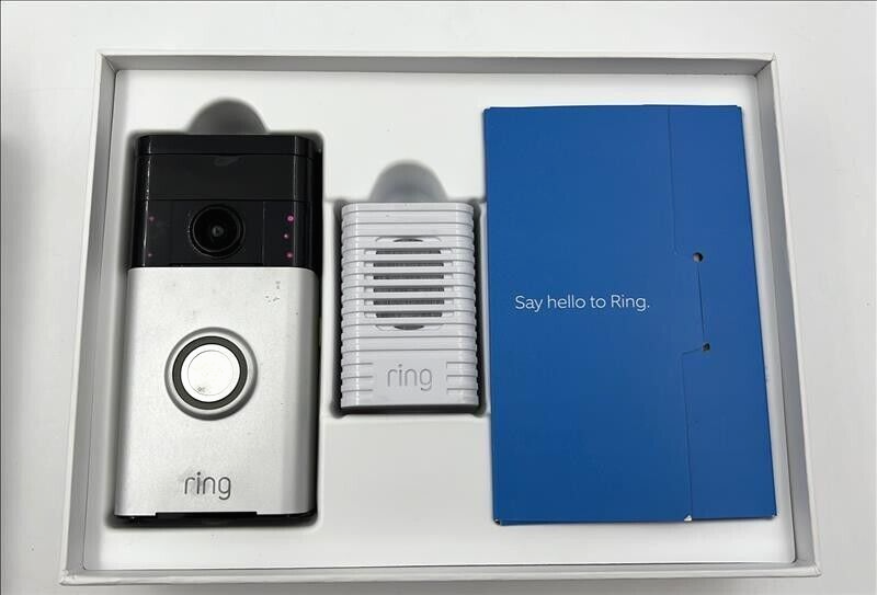 Ring Video Doorbell 1st Gen with Chime - HD Security Camera-image