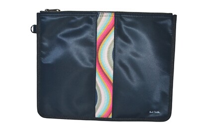 Paul Smith Hauptlinie Geldbörse Tasche Wirbelstreifen Damen Neu