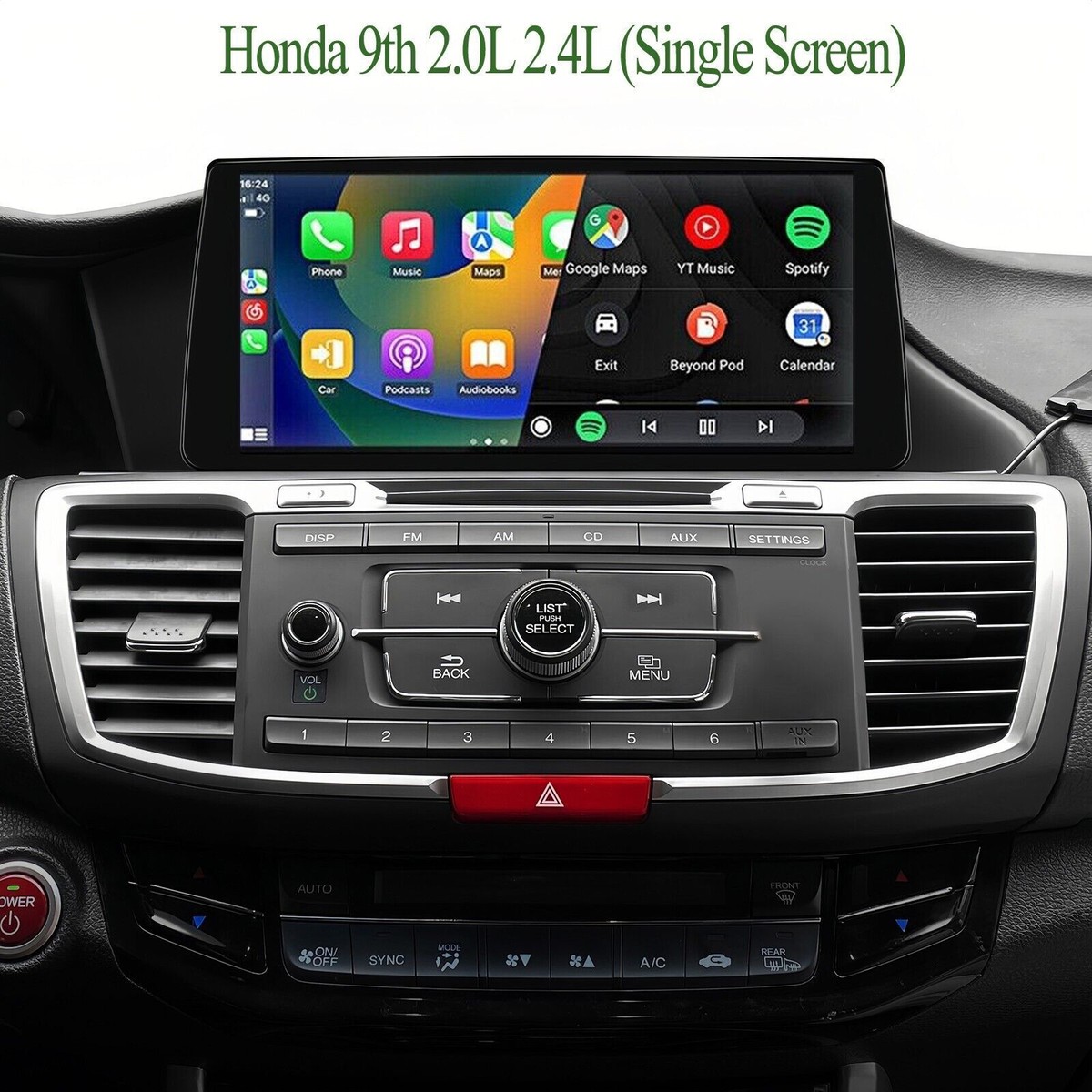 2013-2017 Honda Accord 9th Gen Android Car Stereo CarPlay DSP Wifi