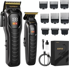 Professional Hair Clipper for Men-Rechargeable Heavy-Duty Motor Hair Cutting Kit