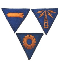 Lot de 3 Patches de spécialités US Air Force WW2 - ORIGINAUX 