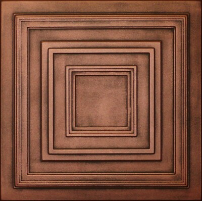 Decorative Ceiling Tiles Styrofoam 20x20 R33 Antique Copper Penny