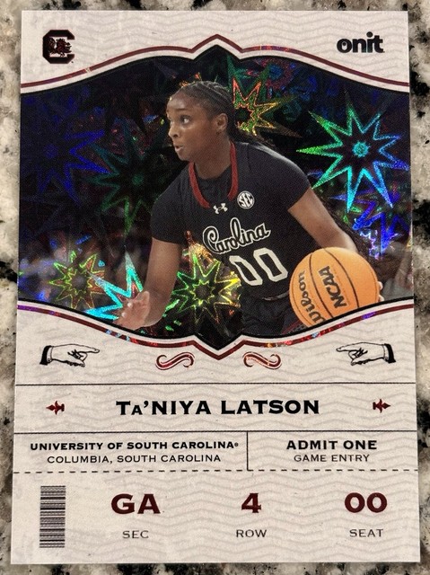 2025-2026 Onit South Carolina Basketball Ta'Niya Latson General Admission 1/1