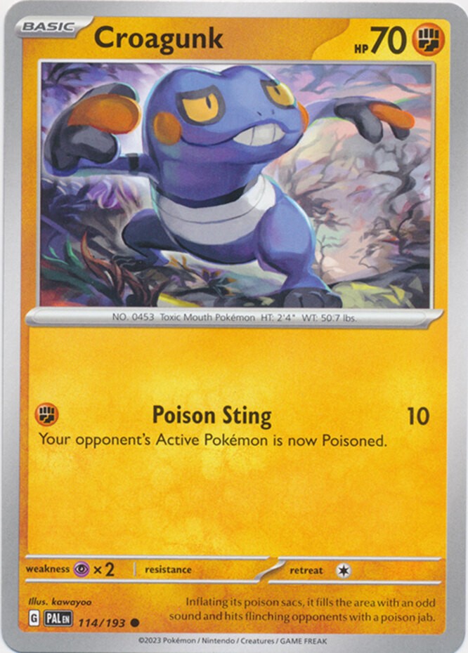 Croagunk - 114/193 - Common - Near Mint