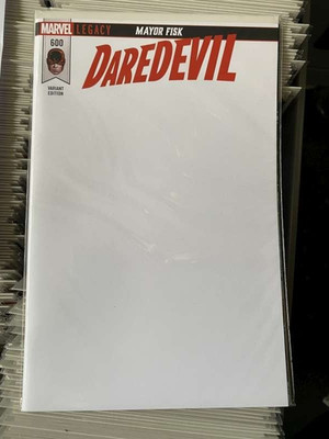 Blank DAREDEVIL 'Legacy' logo Marvel #600  Sketch Variant