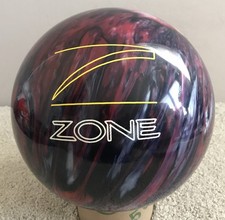 Brunswick Zone Bowling Ball - 15lb - Red Gray Black Swirl - Drilled