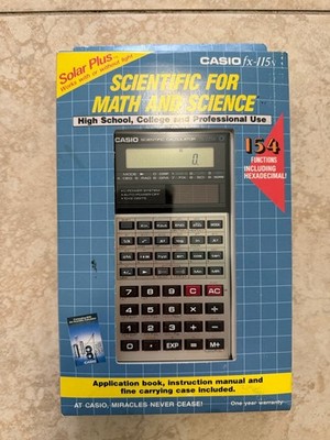 Casio Scientific Calculator fx-115N Solar Powered. New Old Stock. Free Shipping 