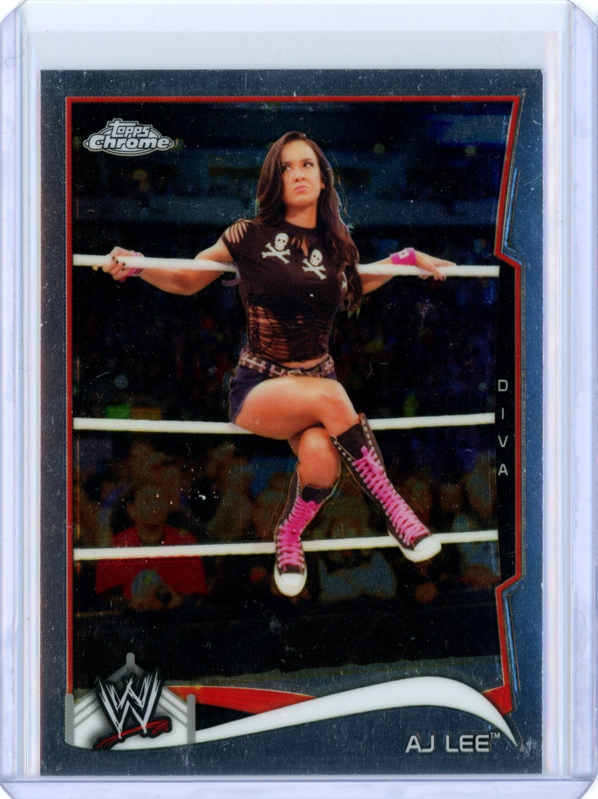 2014 Topps Chrome WWE #1 AJ Lee