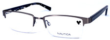 NAUTICA N7229 033 NOS Silver Half Rimless 53-18-140 Eyeglasses Frame