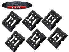 6 Pack E-Track Tie Down Mini Trailer Plates 6" x 5", 2 Etrack & 2 F Track Slots