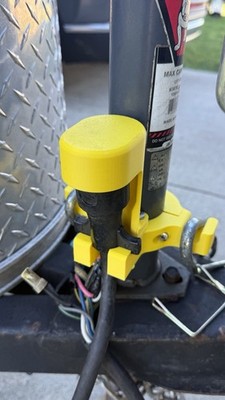 Trailer Towing Organizer for chains and connectors fits on tongue jacks
