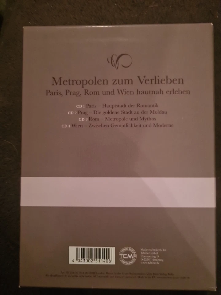 Metropolen Zum Verlieben 4 CD Paris, Prag, ROM, Wien. Hartpappschuber. Gut - Bild 2 von 4