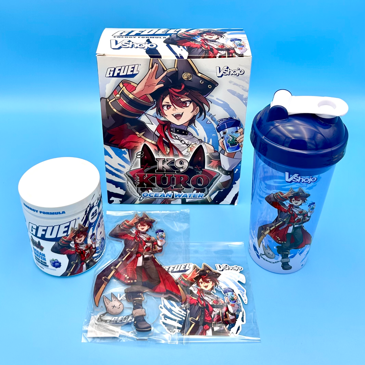G Fuel VShojo K9KURO Collector's Box Tub Shaker Cup 6