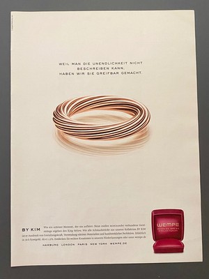 Wempe Schmuck by Kim Hamburg London Paris NY 2008 Vintage Ad Werbung Reklame