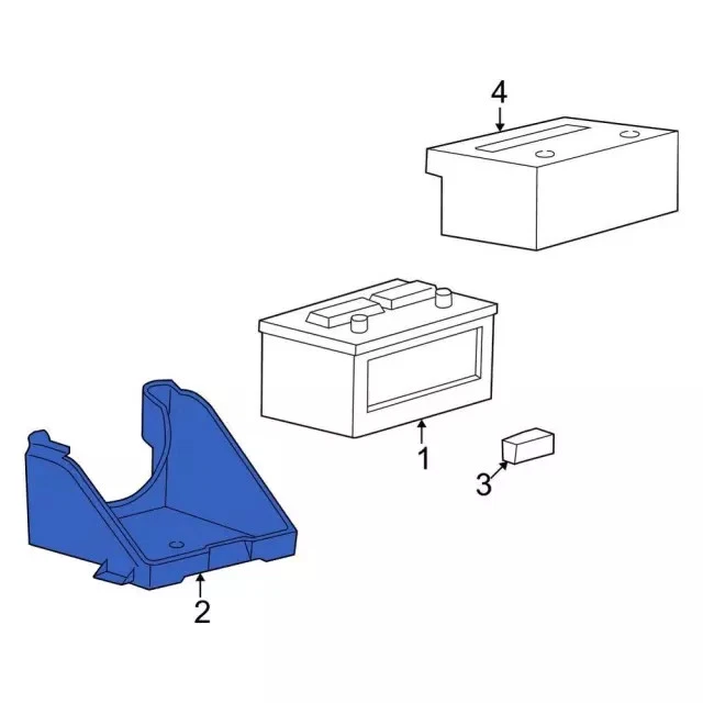 Bandeja de batería original Ford F81Z-10732-AB Foto 3 de 4