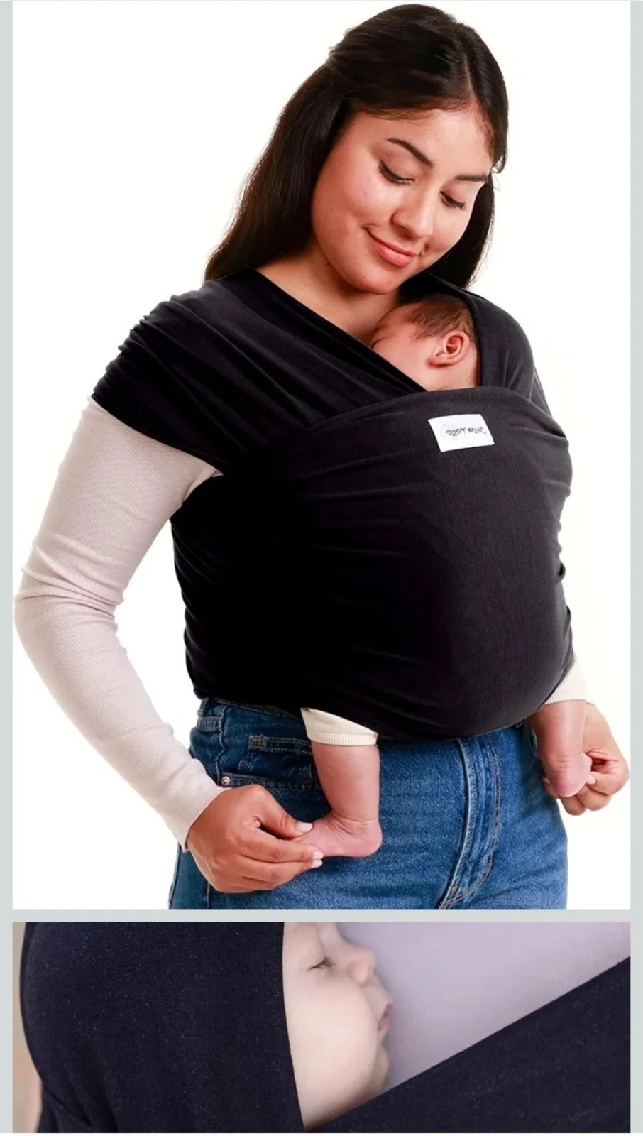 Sleepy Wrap Ergonomic Stretchy Baby Carrier for Newborns to Toddlers - Lightweig