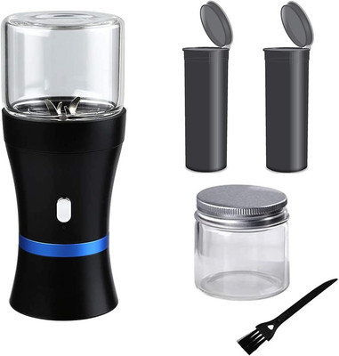 Electric Herb Grinder COMPACT for Flower Buds, USB-Rechargeable, 2pcs 1.7oz G...