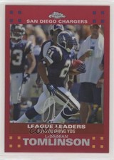 2007 Topps Chrome League Leaders Red Refractor /139 LaDainian Tomlinson HOF 2rz
