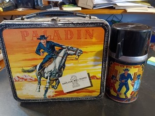ALADDIN Lunch Box w/Thermos Paladin Have Gun Will Travel 1960