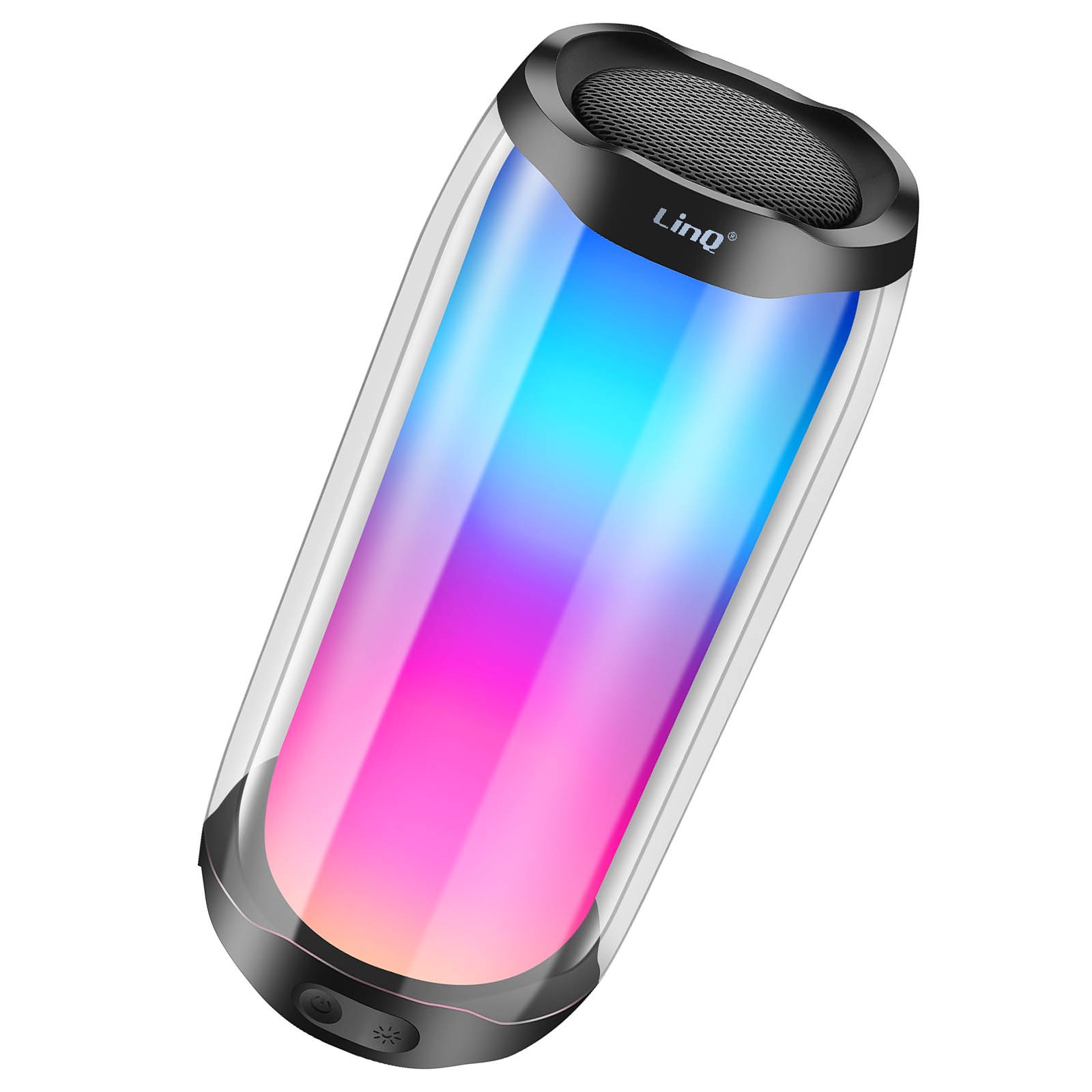 Enceinte étanche IPX6 LinQ son puissant 8W et jeux de lumière