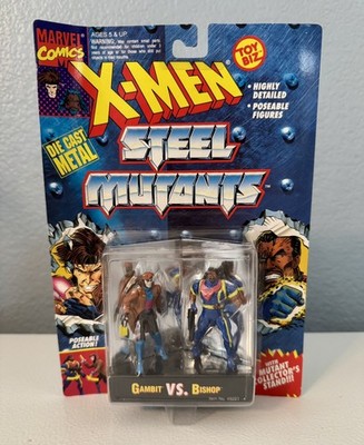 X-Men Steel Mutants - Gambit Vs. Bishop  (1994, Toy Biz)