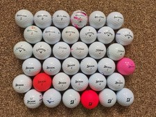 36 Used Golf Balls in Excellent Condition  Srixon,Titleist,Tay Made, Call,Bridge