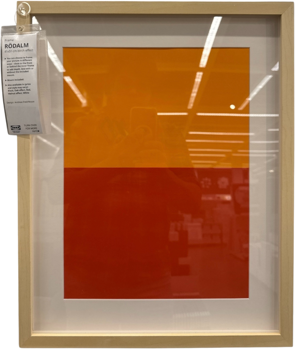 New IKEA RODALM Birch Effect Picture Frame 41x51 cm (16x20