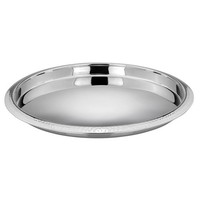 Tablett Ø 35 Cm Edelstahl Serviertablett Hammerschlag Dekotablett RandhöHe 4 Cm