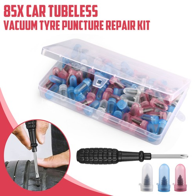 #ad 85pcs Car Tubeless Vacuum Tyre Puncture Repair Kit Screw Nails Tire Patch Plug $10.89