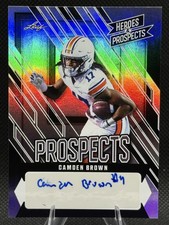 2024 Leaf Heroes & Prospects #AP-CB2 Camden Brown Prospects Auto Silver #/75