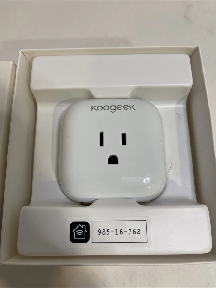Enchufe inteligente Koogeek P1 toma WiFi Amazon Alexa, Google y Apple Siri Control Foto 2 de 2