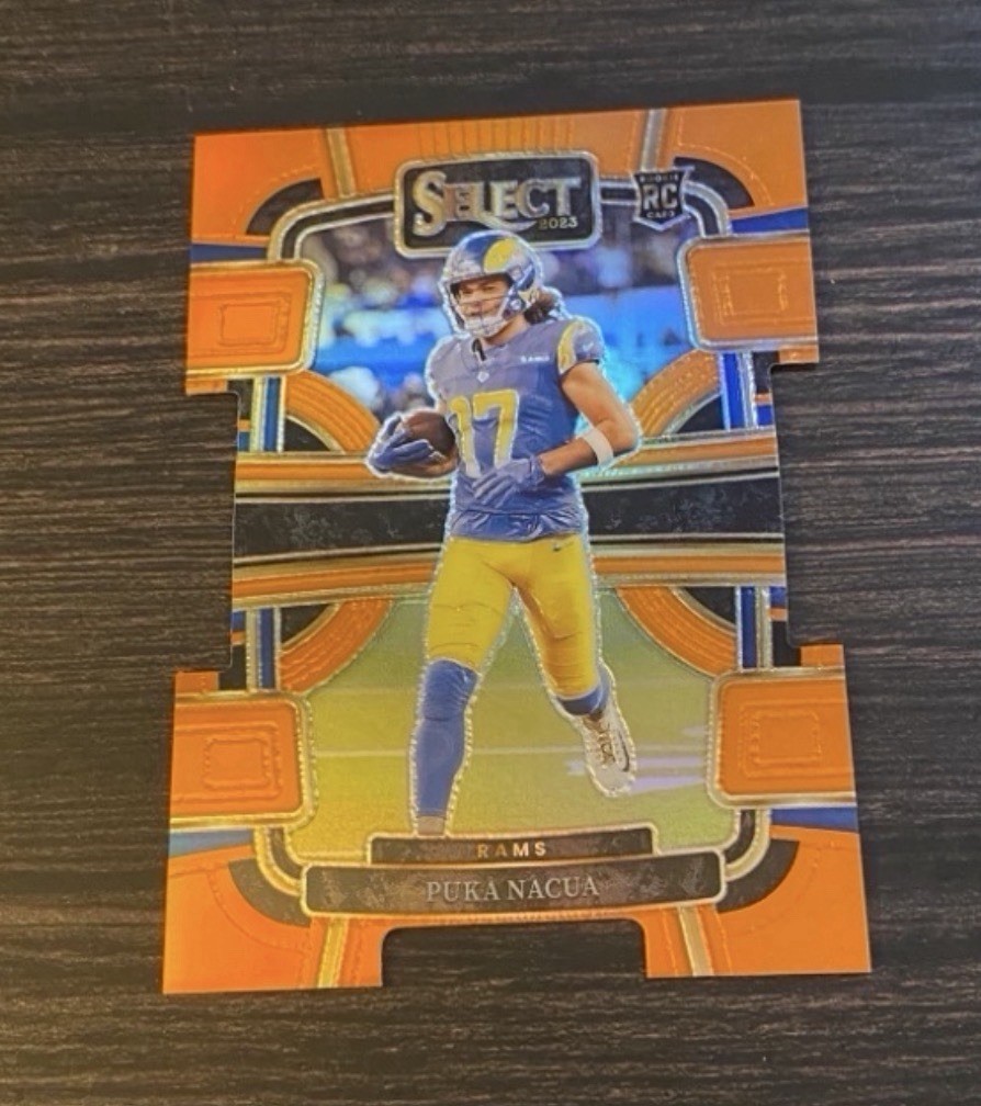 2023 Select Concourse Puka Nacua #56 Orange Die-Cut /499 LA Rams RC