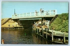 1960 Lavallette New Jersey Postcard Fishing Crabbing West Point Island Bridge