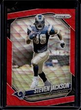 2025 Panini Prizm Steven Jackson Red Wave #/149 Rams