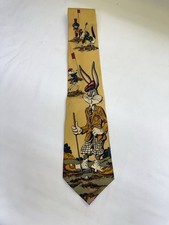 Vtg 1993 Warner Bros Looney Tunes Tie Bugs Bunny Sylvester Golf Novelty Neck Tie