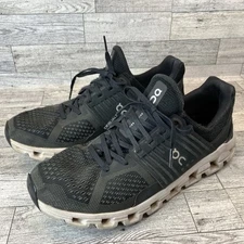 Oncloud Cloudswift Black Rock Size 10 W Shoes Gym Running Walking Work Comfort