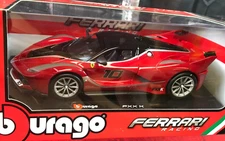 NEW IN BOX Diecast Car Bburago FERRARI RACING RED FXX K 1:24 # 11721