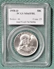 1958-D Franklin 50C PCGS MS65FBL