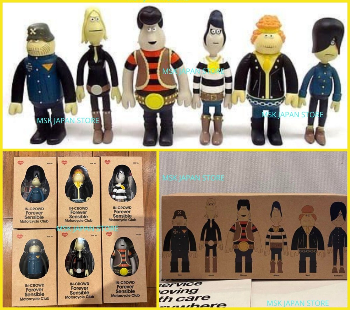 その他 Bboys!!!! AMOS TOY JAMES JARVIS SILAS AMOS TOY Forever Sensible Motorcycle Club Toy Figure SILAS