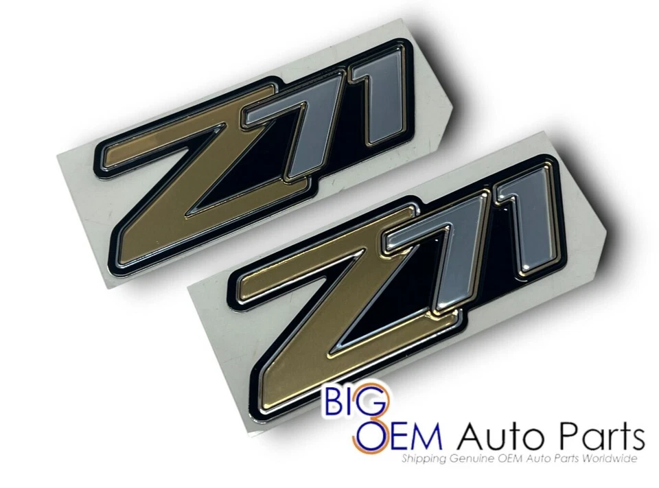 Chevrolet Suburban Tahoe Z71 2000-2006 carrocería par emblema lateral OEM GM 15051184 Foto 2 de 4