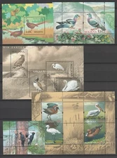 Moldova Lot Birds 5 MNH sheets
