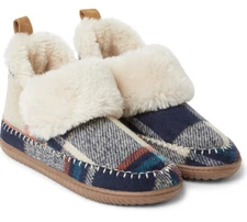 Dearfoams Women's Alpine Moritz Indoor/Outdoor Bootie Slipper Size XL 11-12