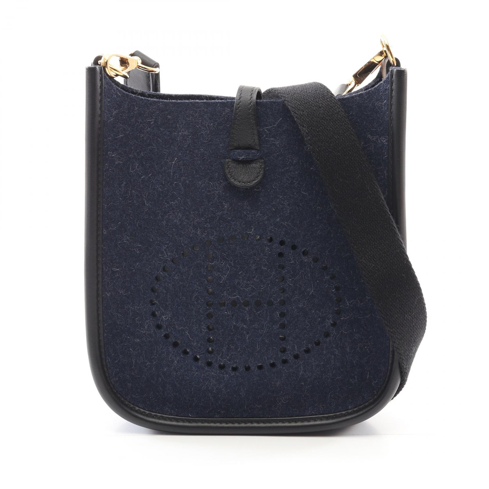 HERMES Evelyne TPM Amazon Shoulder crossbody Bag D Feutre Swift Blue nuit GHW